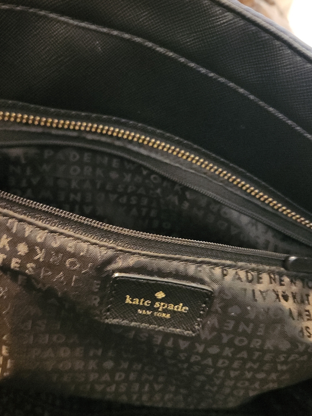 Kate Spade Nacy "Black Avenue" Margereta Tote Bag with Black Handles - Picture 6 of 7